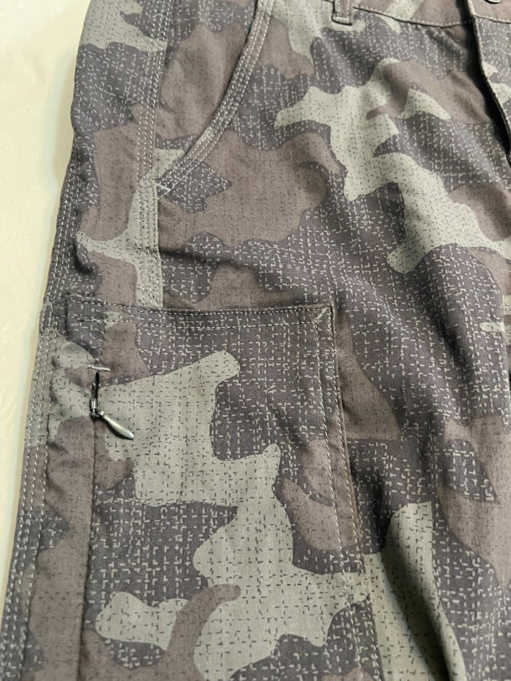 prAna Cargo Jogger Pants Womens Size 2 Camo Camouflage Gray Hiking Athletic - Picture 5 of 10
